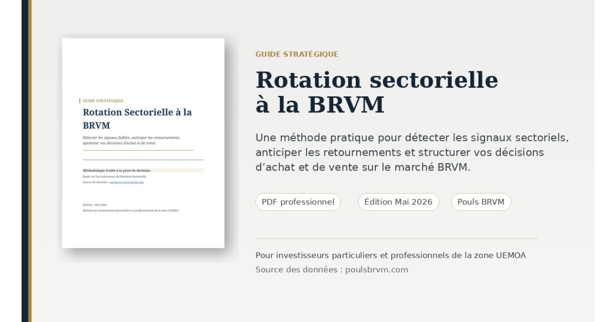 Guide stratégique — Rotation sectorielle BRVM